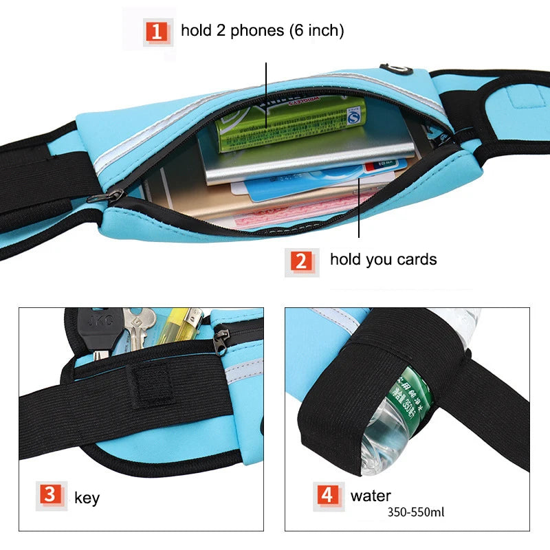 Essential 1 - Running Waist Bag with Bottle Holder – Lightweight Sport Fanny Pack for Phone & Essentials