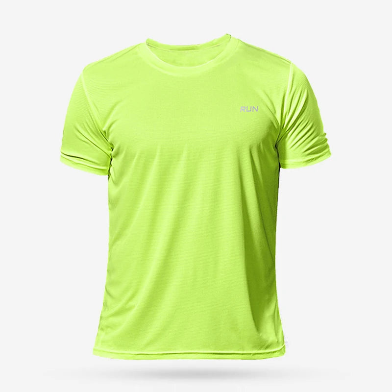 Men’s Quick-Dry Sports T-Shirt – Lightweight Running, Soccer, Gym Compression Shirt