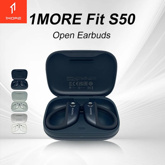 Essential 3 - 1MORE Fit Open Earbuds S50 – Wireless Bluetooth 5.3 Headphones with Mic & 38H Battery