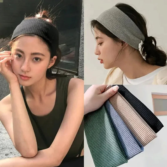 Essential 5 – Women's Soft Knit Sports Headband | Stylish Sweat-Wicking Hairband for Running & Outdoor
